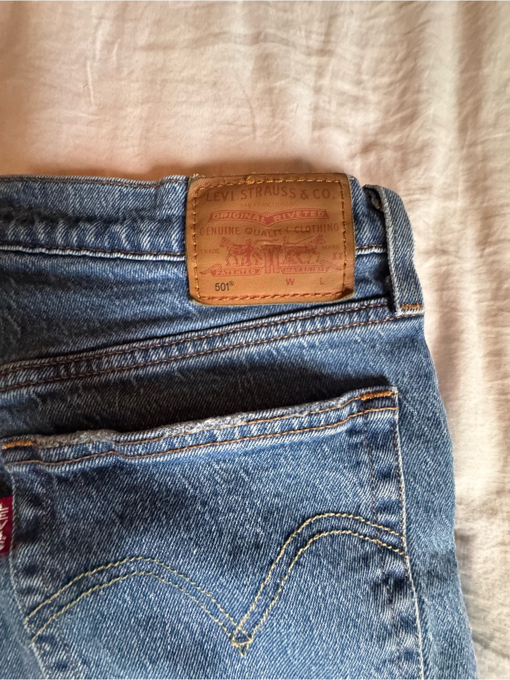 Levi’s 501 Original Crop Jeans – Jazz Pop - Picture 3 of 8